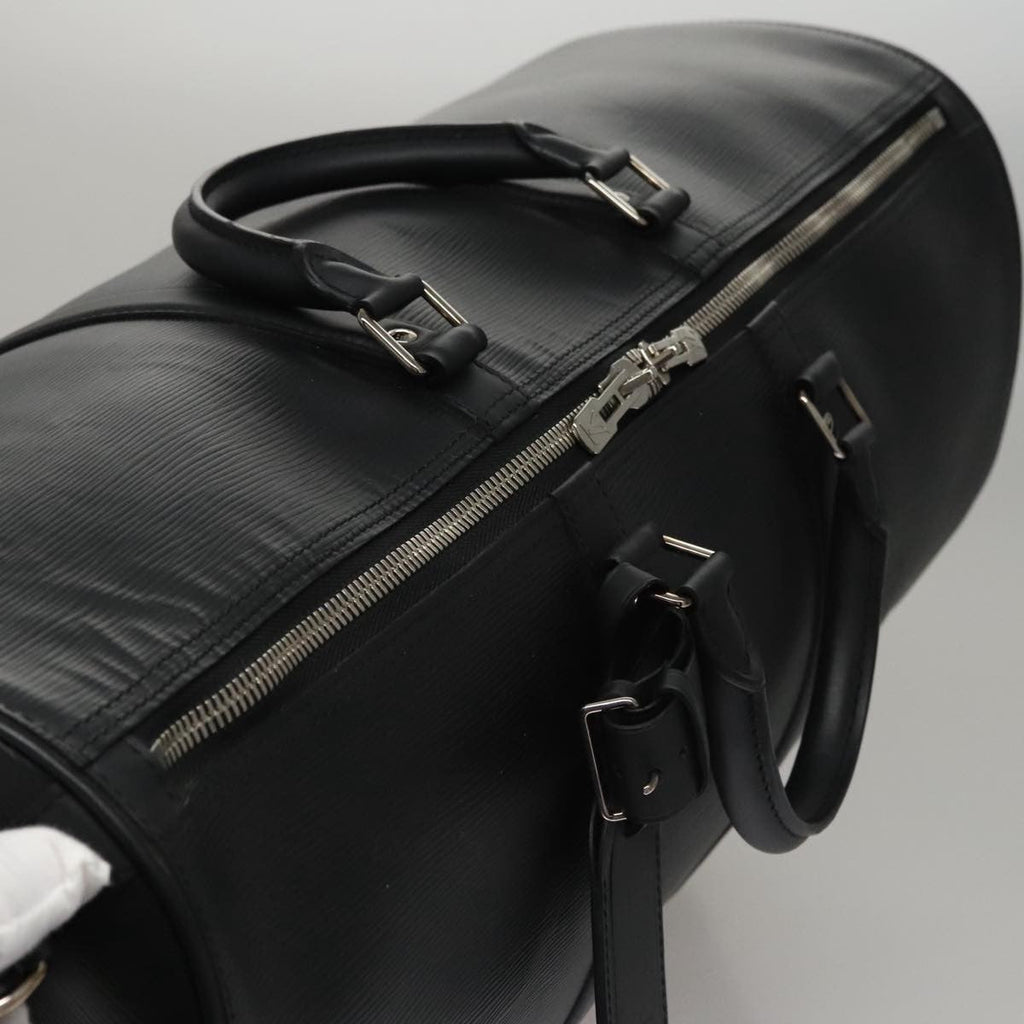 Louis Vuitton Keepall Bandouliere Bag Limited Edition Supreme Epi Leather Black Leather Bag