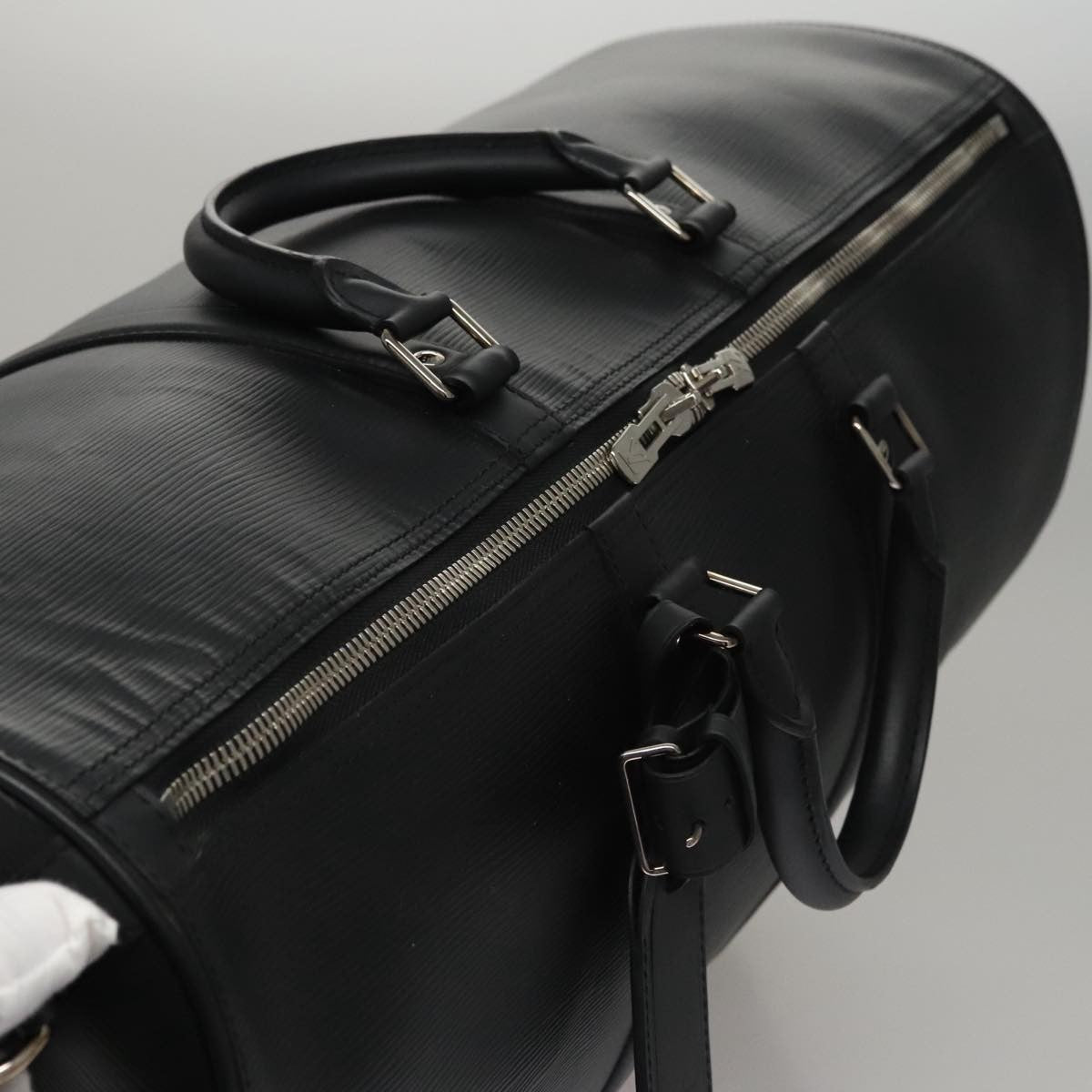 Louis Vuitton Keepall Bandouliere Bag Limited Edition Supreme Epi Leather Black Leather Bag