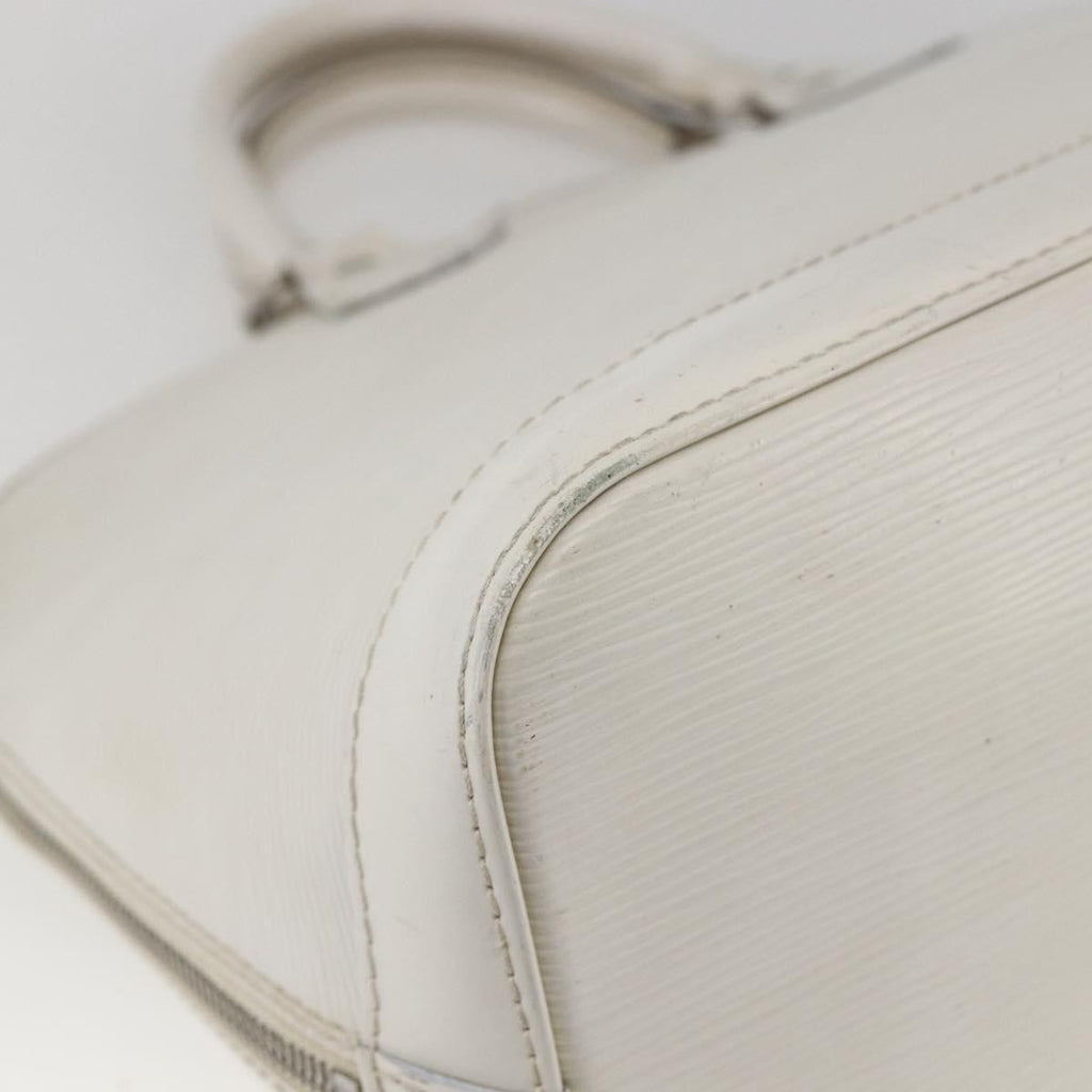 Louis Vuitton Alma Handbag Epi Leather White Leather Handbag