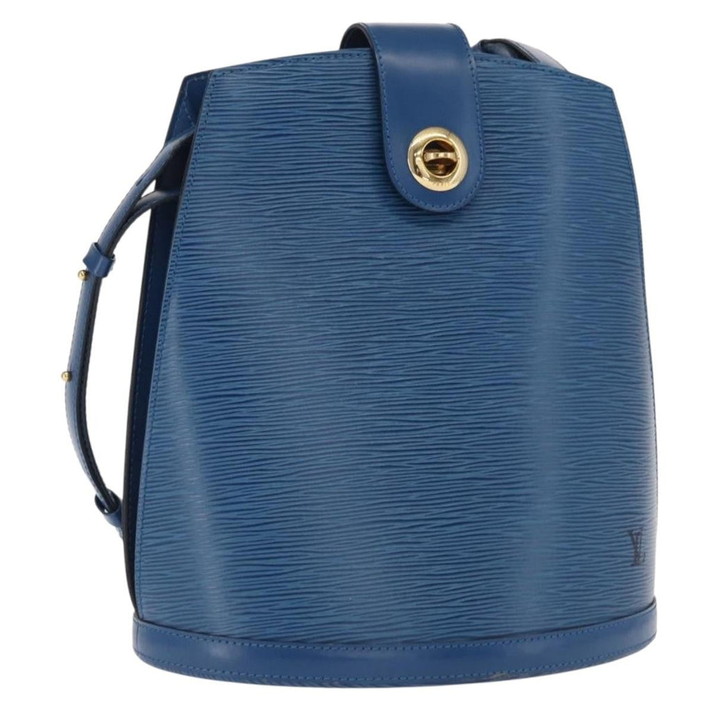 Louis Vuitton Cluny Shoulder Bag Epi Leather Blue Leather Shoulder Bag