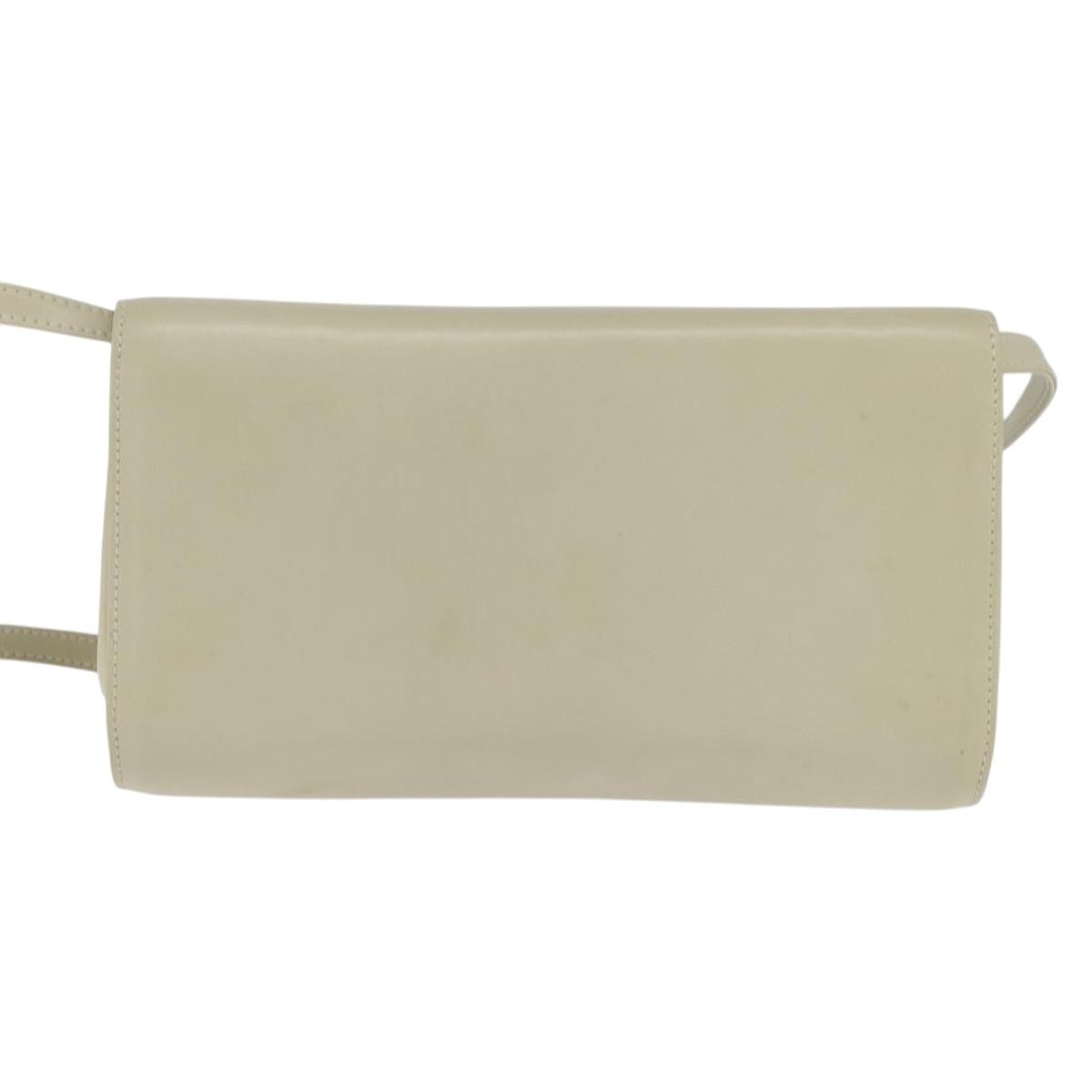 Celine Flap Shoulder Bag Leather Beige Leather Shoulder Bag Bag
