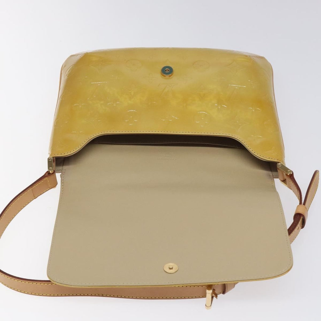 Louis Vuitton Thompson Street Handbag Monogram Vernis Beige Patent_Leather Bag