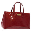 Louis Vuitton Wilshire Handbag Monogram Vernis Red Patent_Leather Handbag