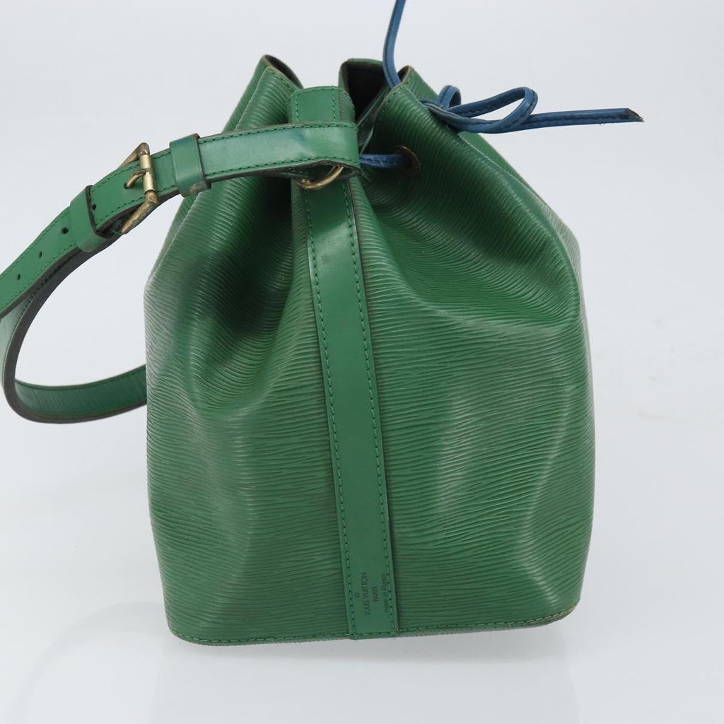 Louis Vuitton Petit Noe Handbag Epi Leather Green Leather Shoulder Bag