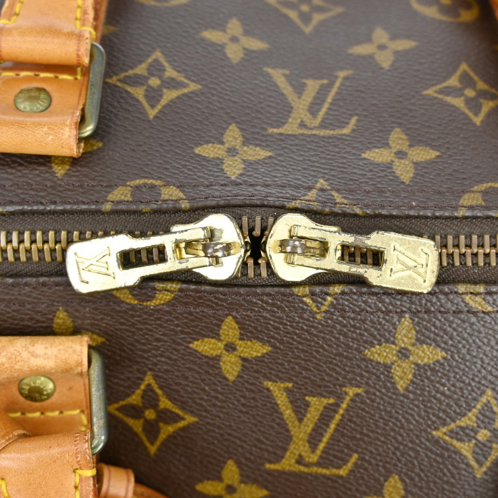 Louis Vuitton Keepall Bag Monogram Canvas Brown Canvas Travel Bag