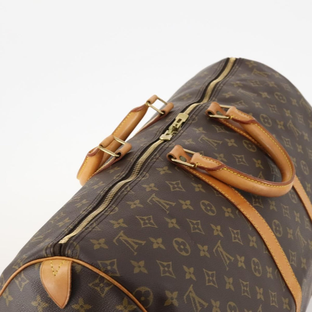 Louis Vuitton Keepall Bag Monogram Canvas Brown Canvas Travel Bag