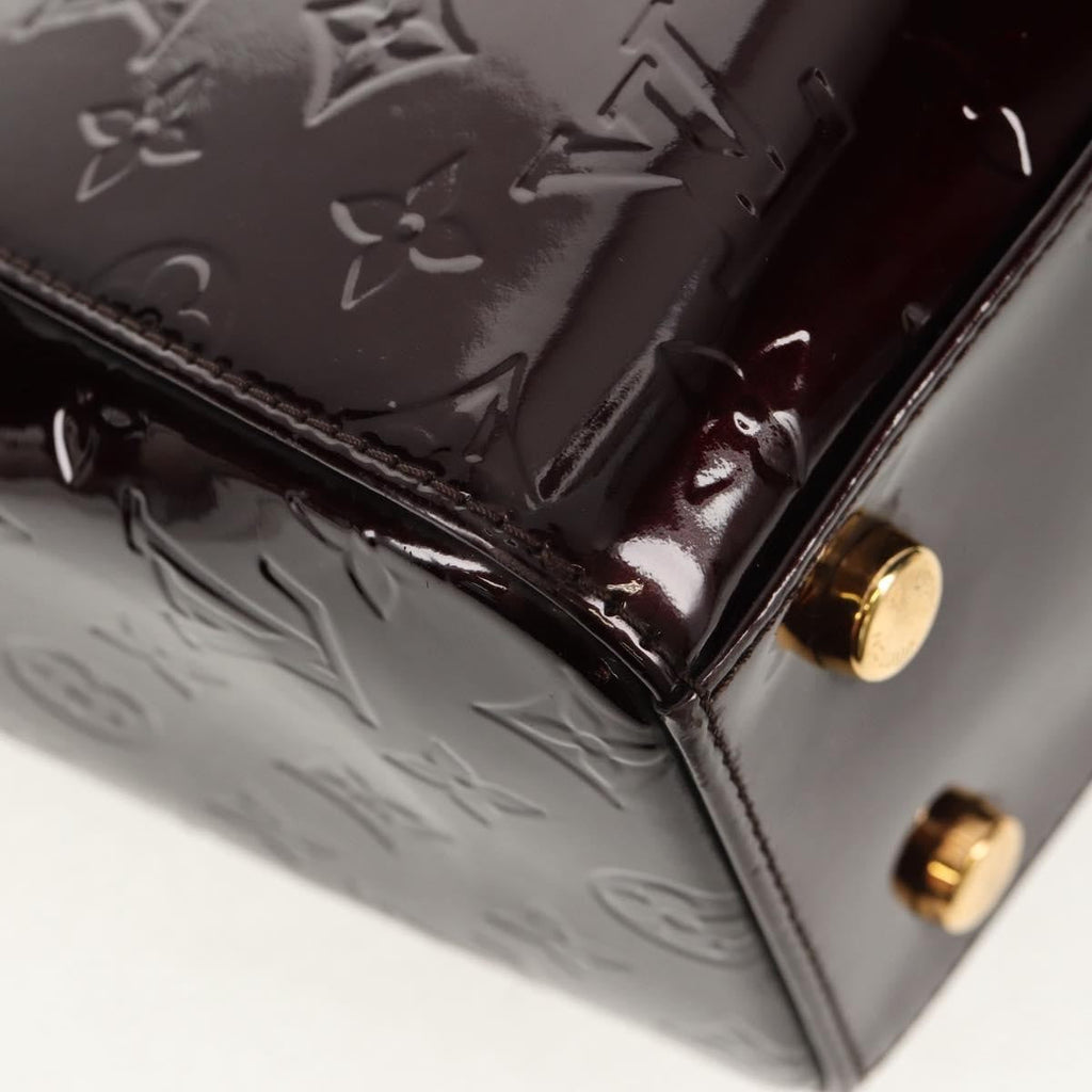 Louis Vuitton Brea Handbag Monogram Vernis Burgundy Patent_Leather Handbag