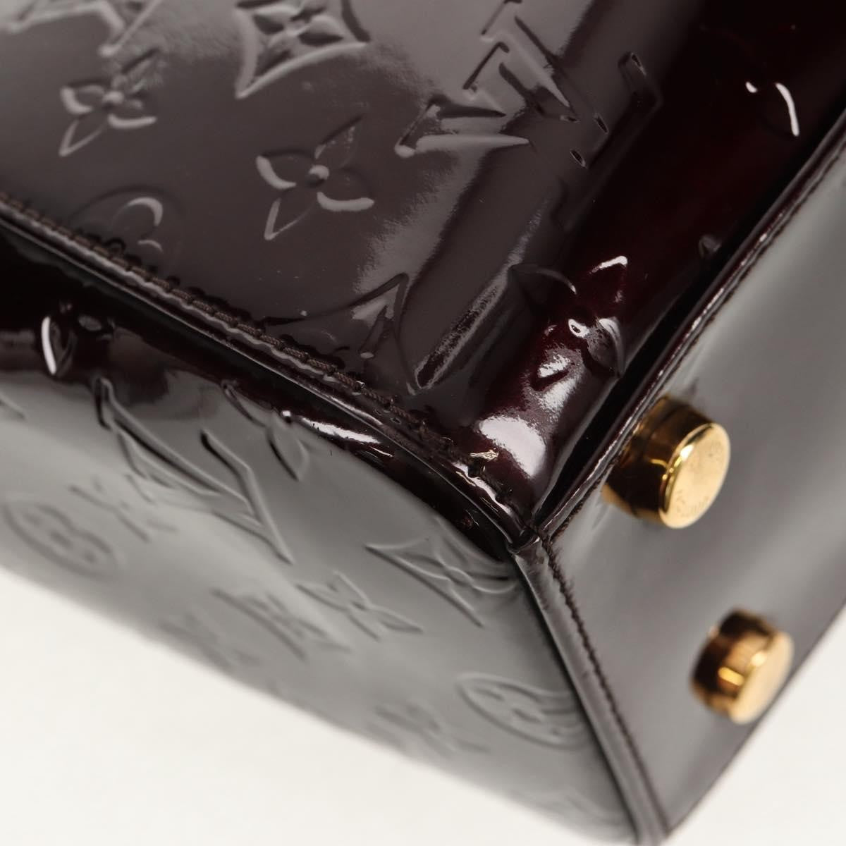 Louis Vuitton Brea Handbag Monogram Vernis Burgundy Patent_Leather Handbag