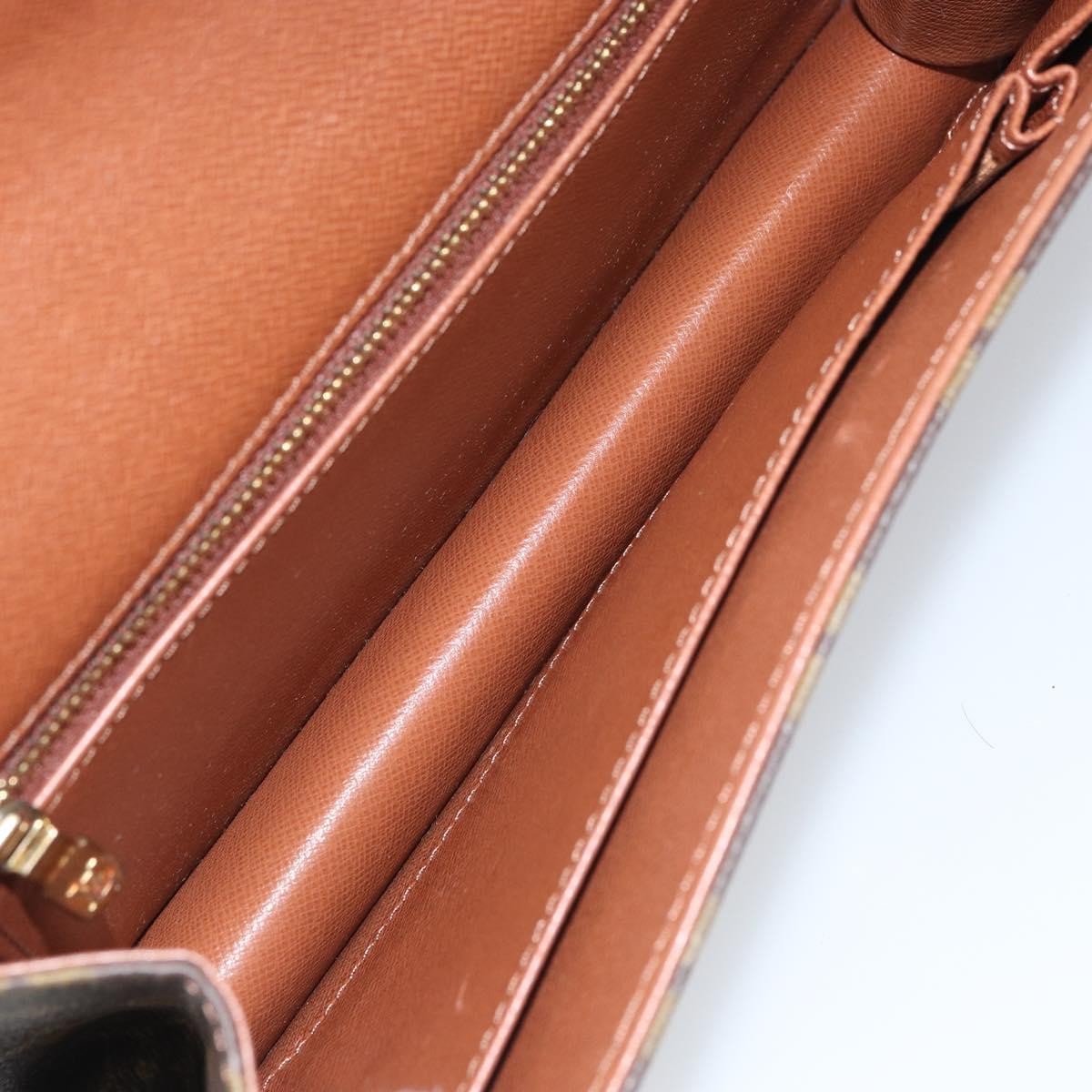 Louis Vuitton Dame Pochette Monogram Canvas Brown Canvas Clutche & Pouche Bag
