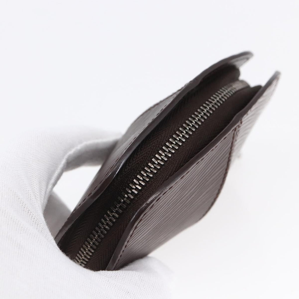 Louis Vuitton Demi Lune Coin Purse Epi Leather Brown Leather Wallets Accessory