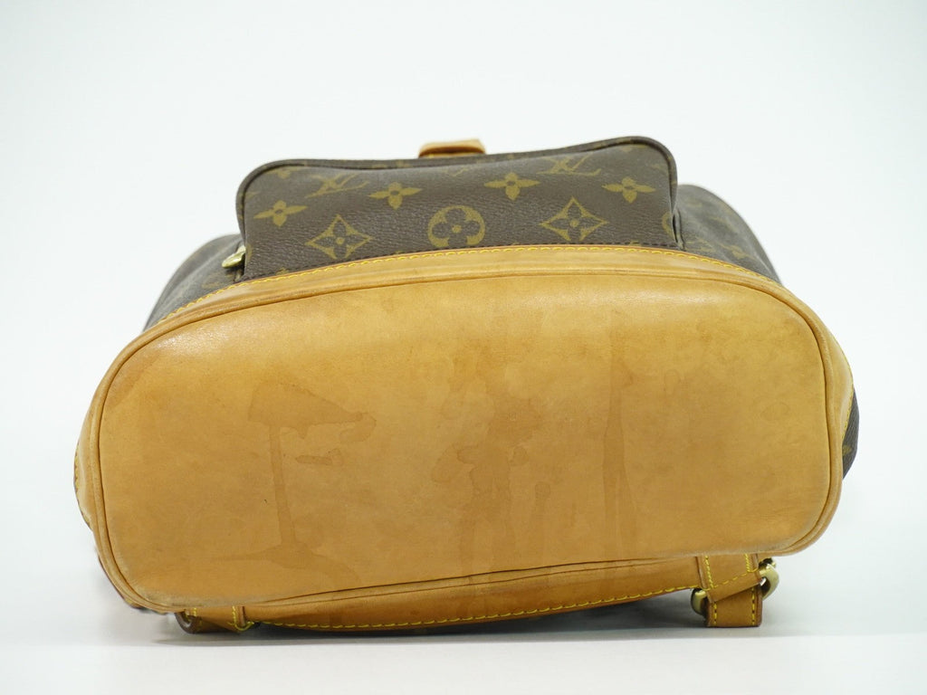 Louis Vuitton Vintage Montsouris Backpack Monogram Canvas Brown Canvas Backpack Bag