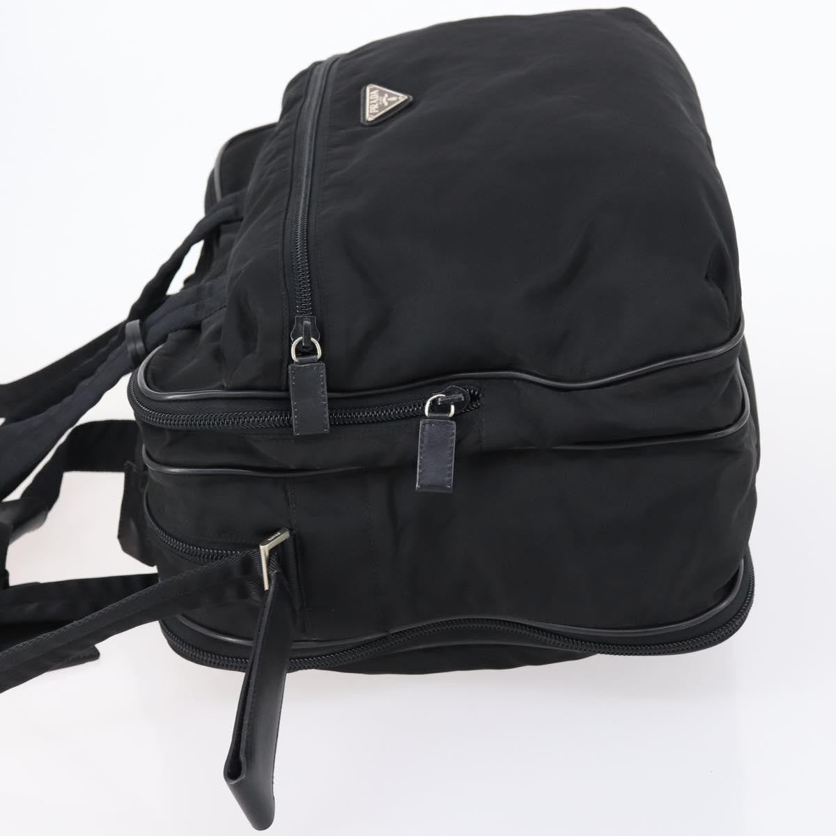 Prada Porta Computer Briefcase Tessuto And Saffiano Leather Black Nylon Briefcase Bag
