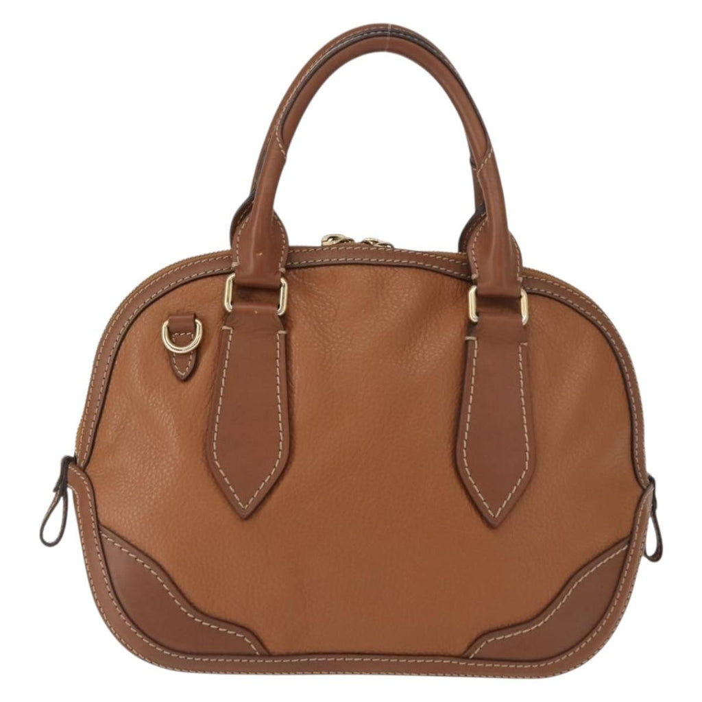 Burberry Orchard Bag Smooth Leather Brown Leather Handbag