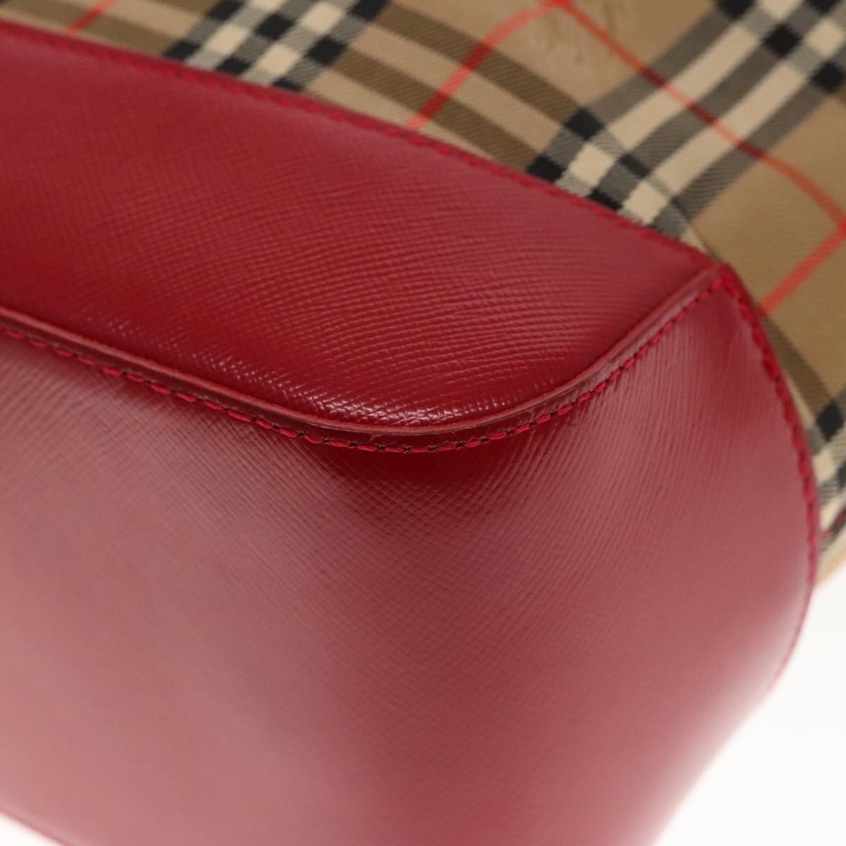 Burberry Nova Check Shoulder Bag Canvas And Leather Beige Canvas Shoulder Bag