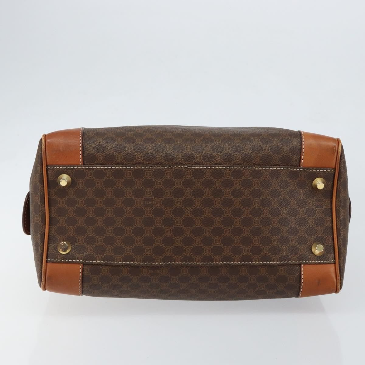 Celine Macadam Handbag Macadam With Leather Brown Canvas Shoulder Bag Bag