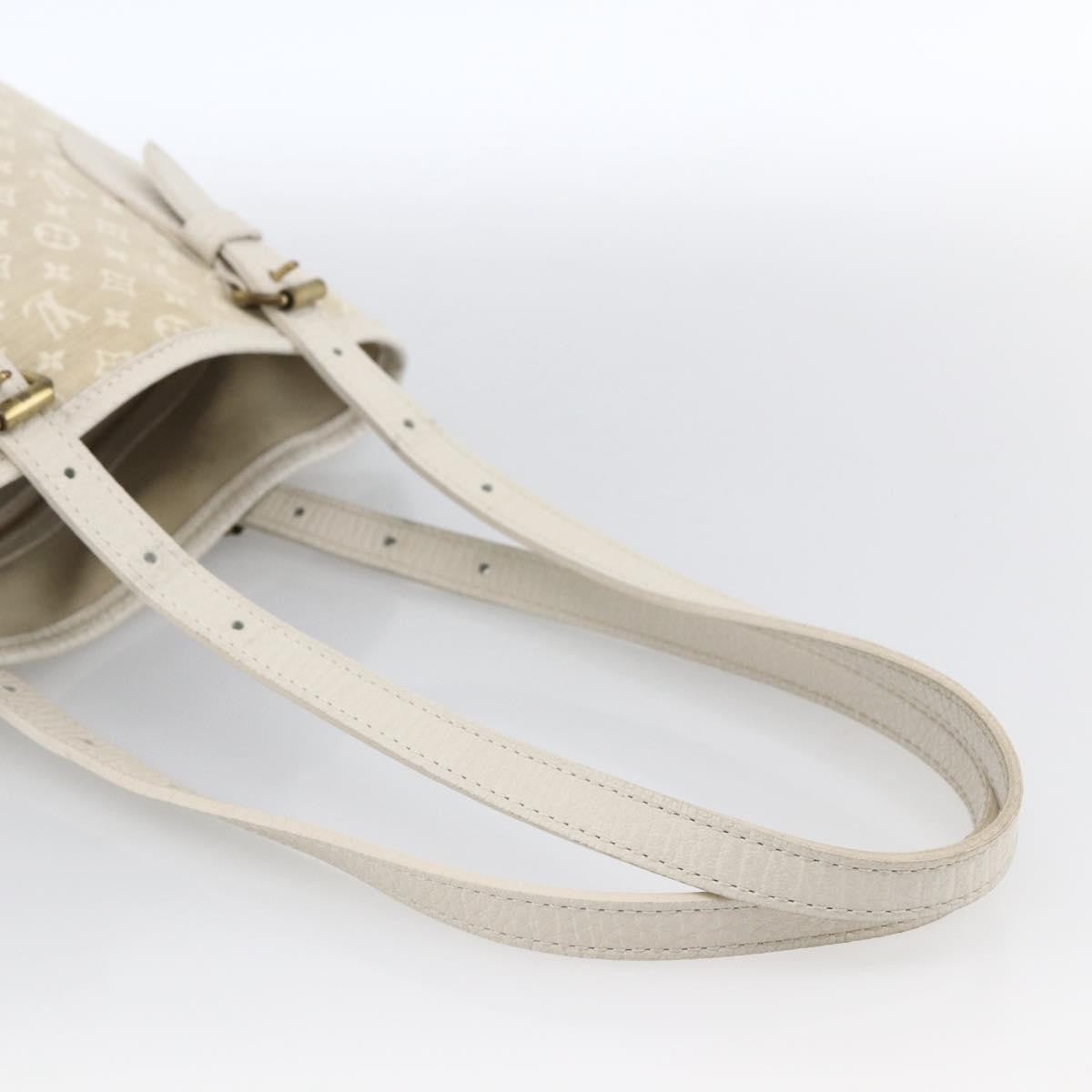 Louis Vuitton Petit Bucket Bag Mini Lin Beige Canvas Shoulder Bag