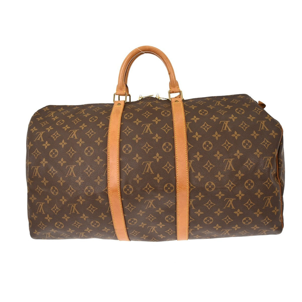 Louis Vuitton Keepall Bag Monogram Canvas Brown Canvas Travel Bag