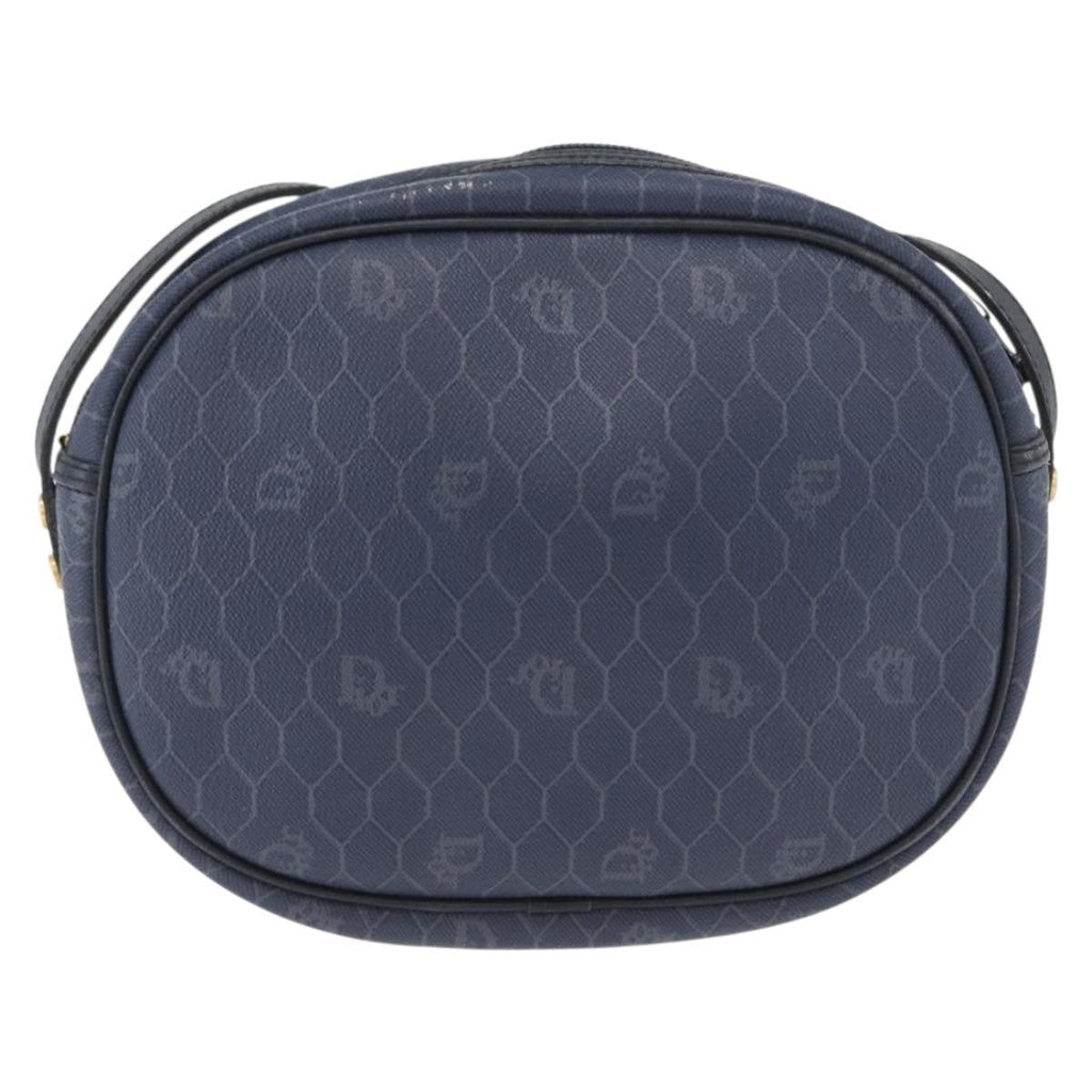 Christian Dior Vintage Honeycomb Shoulder Bag Canvas Navy Canvas Shoulder Bag Bag (Pre-Owned)