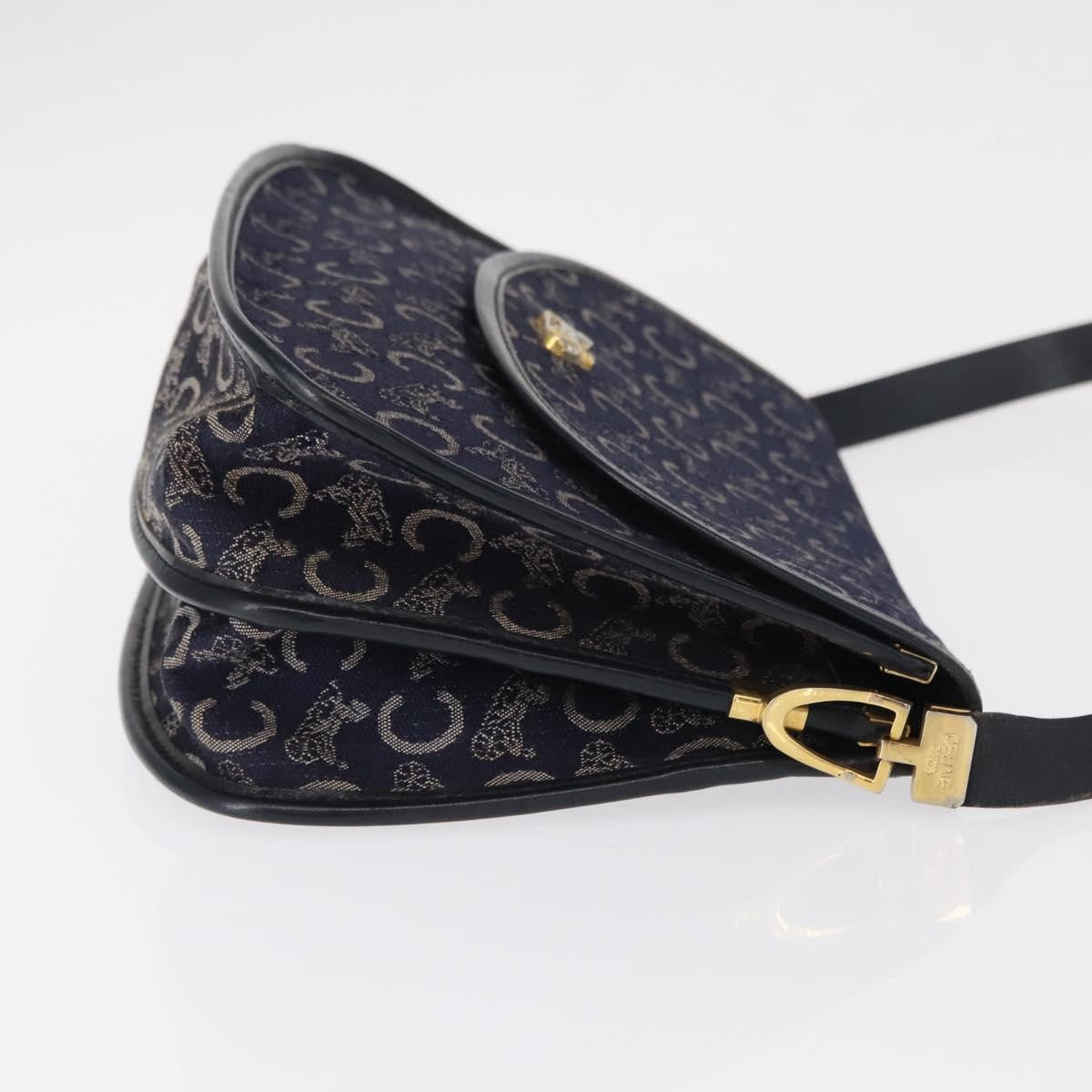 Celine C Sulky Shoulder Bag Canvas Navy Canvas Shoulder Bag Bag