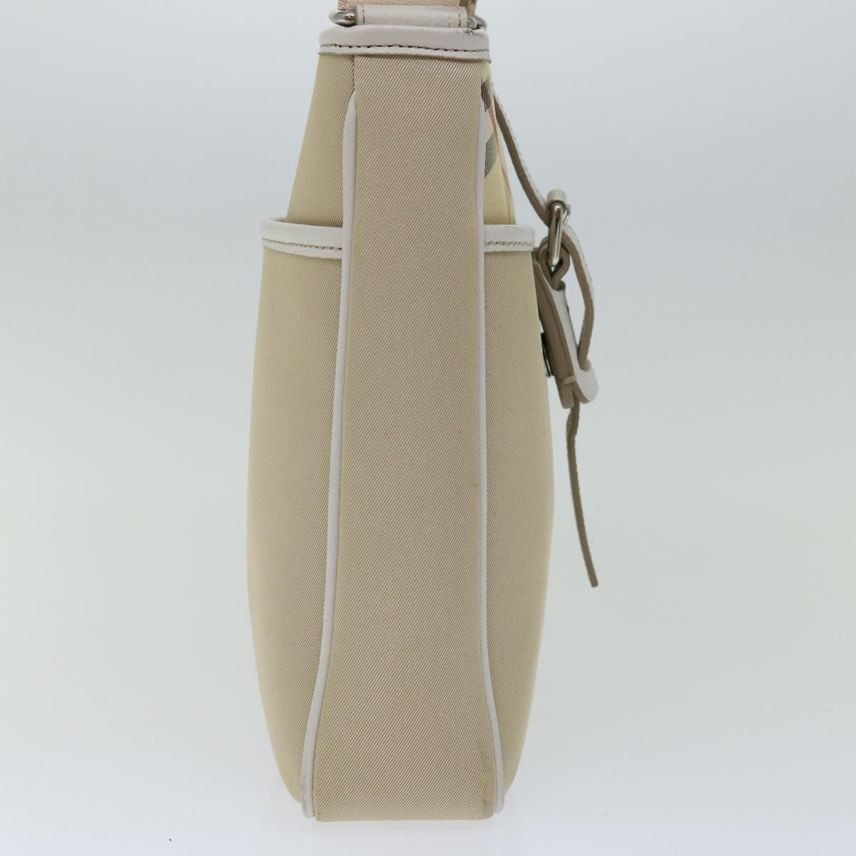 Burberry Nova Check Shoulder Bag Canvas Beige Canvas Shoulder Bag
