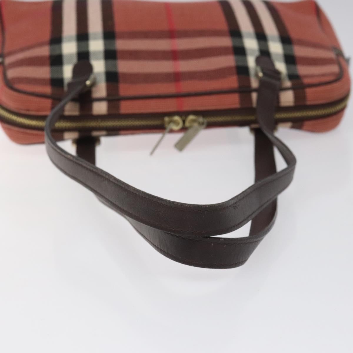 Burberry Nova Check Shoulder Bag Canvas Red Canvas Shoulder Bag