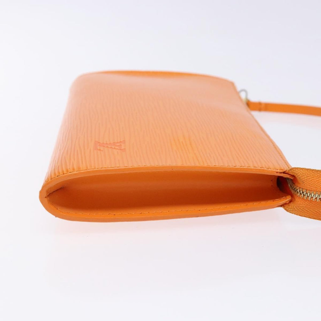 Louis Vuitton Pochette Accessoires Epi Leather Orange Leather Clutche & Pouche Bag