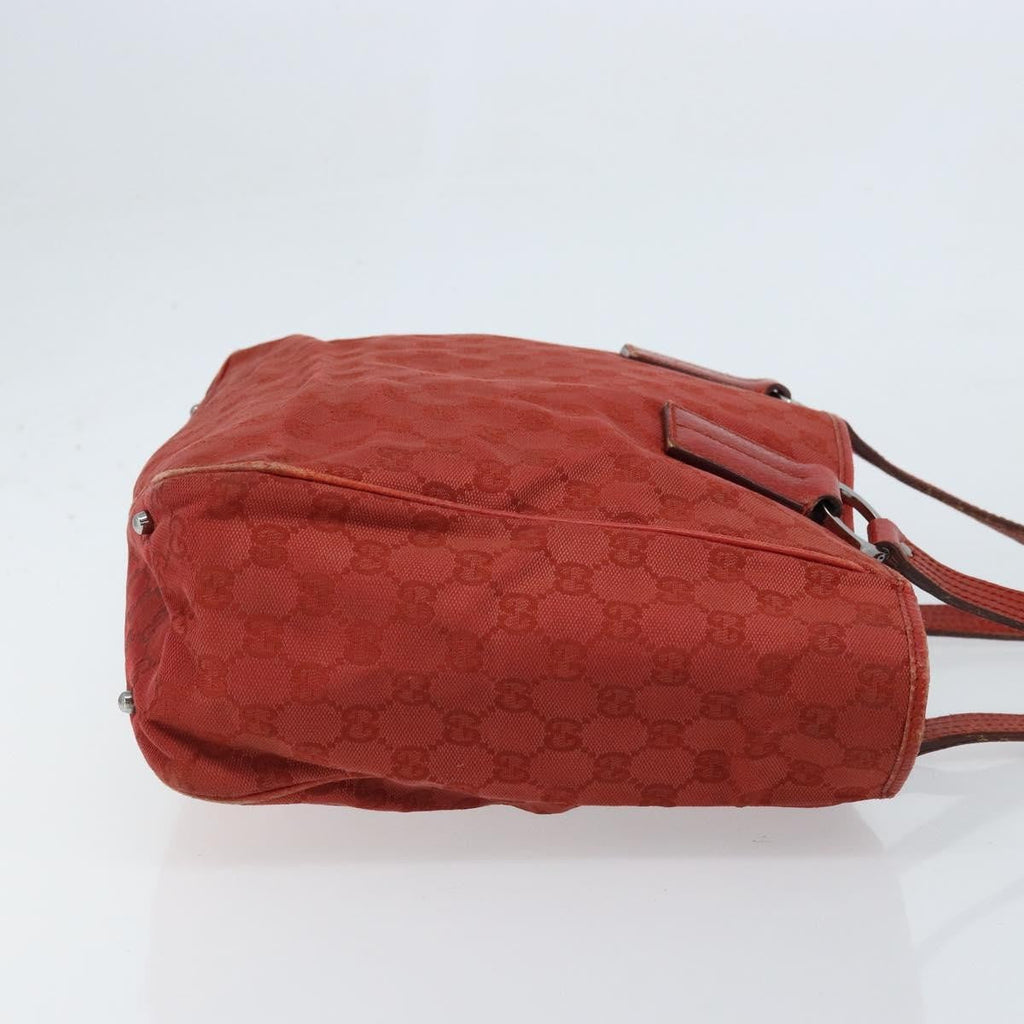 Gucci Vintage Open Tote Gg Canvas Red Canvas Tote Bag Bag (Pre-Owned)