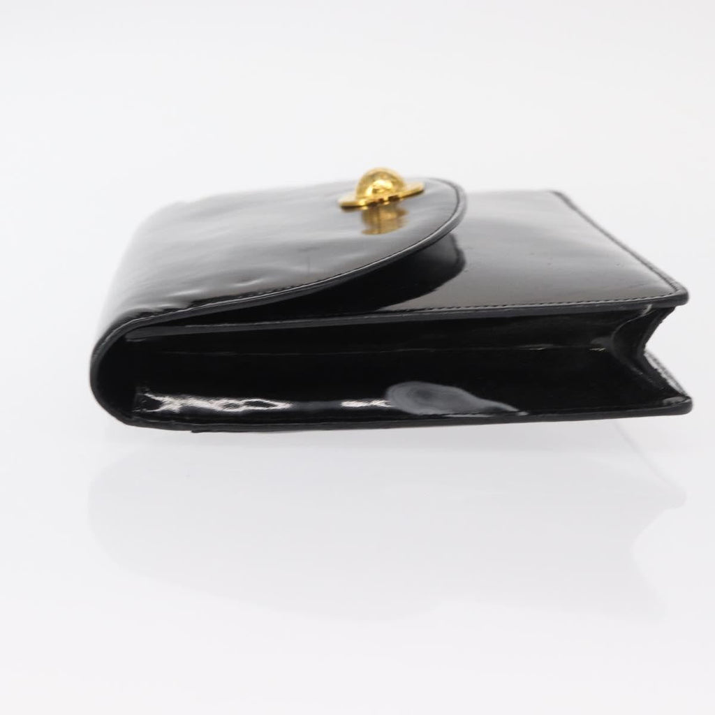 Celine Clutch Bag Enamel Black Patent_Leather Clutche & Pouche Bag