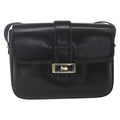 Celine Horse Carriage Shoulder Bag Leather Black Leather Shoulder Bag Bag