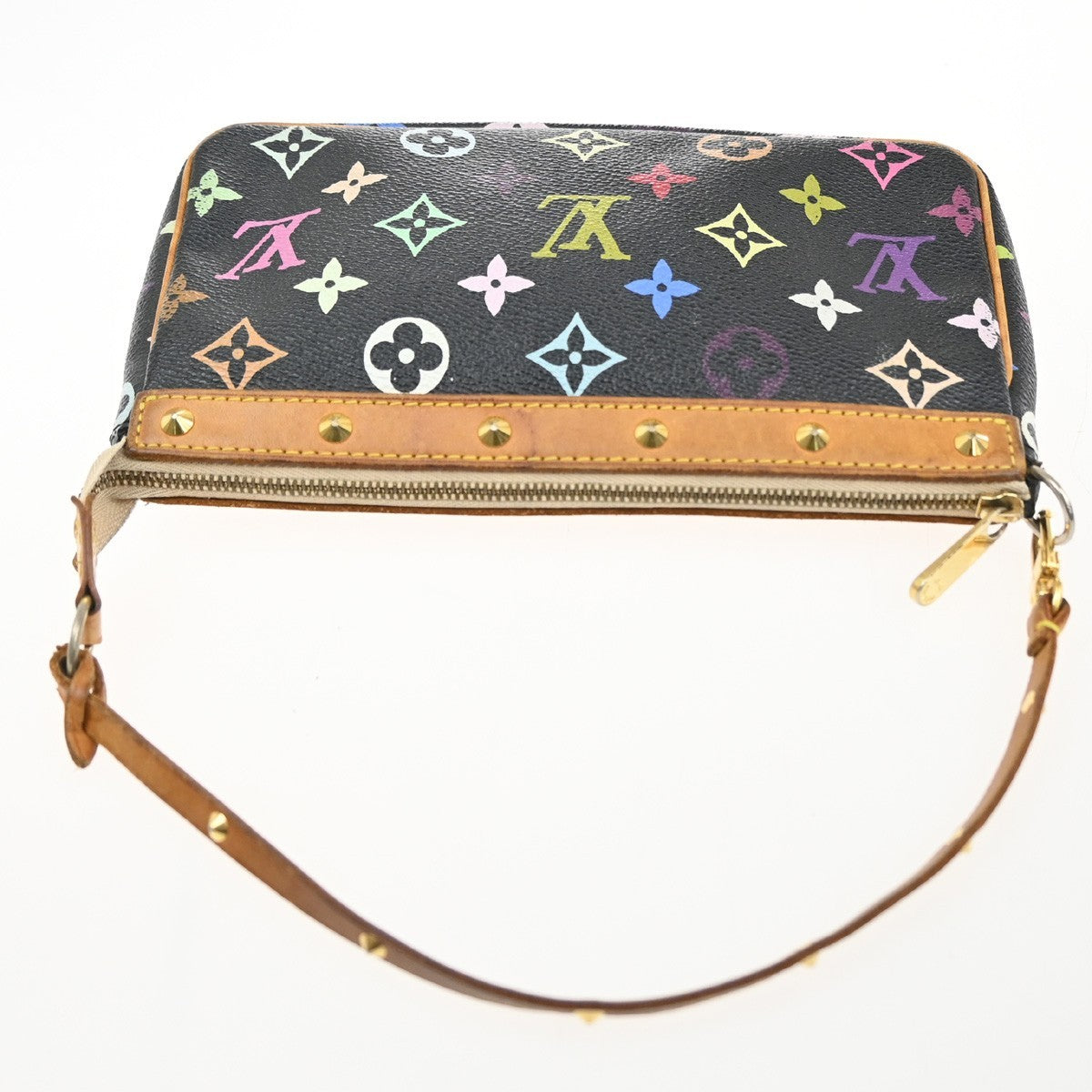 Louis Vuitton Pochette Accessoires Monogram Multicolor Multicolour Leather Clutche & Pouche Bag