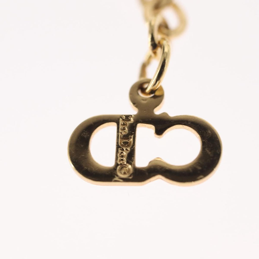Christian Dior Vintage Cd Pendant Necklace Metal Gold Metal Necklace Jewelry (Pre-Owned)