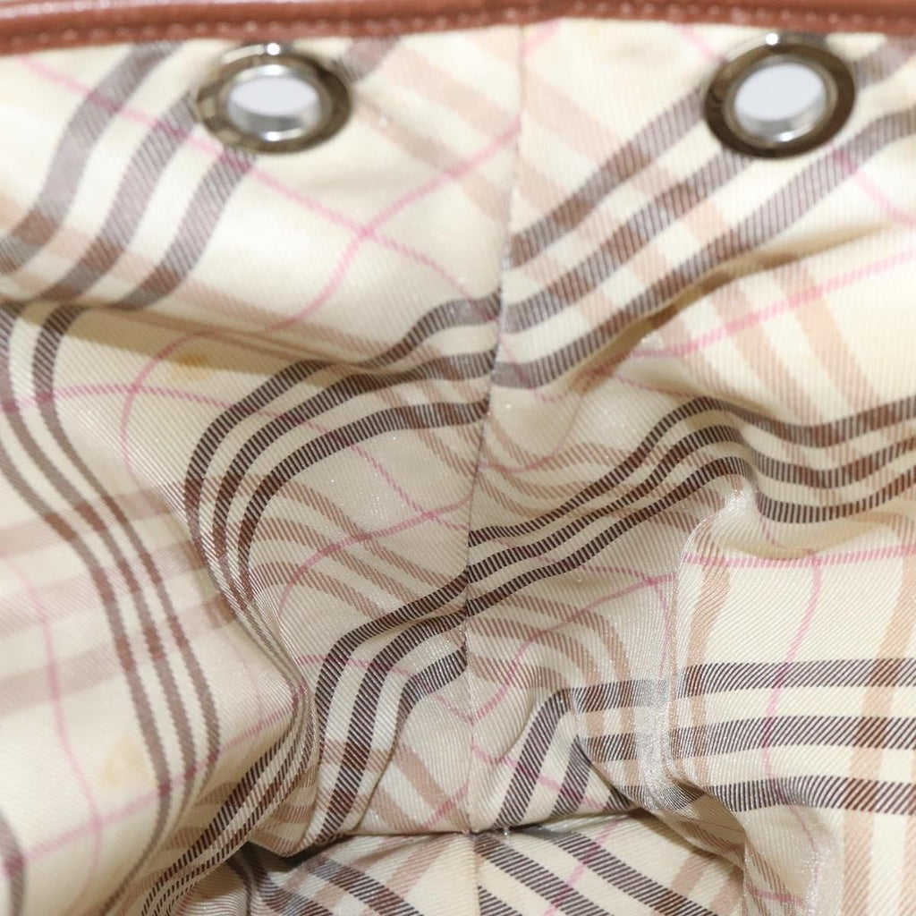 Burberry Nova Check Tote Canvas And Leather Beige Canvas Tote Bag