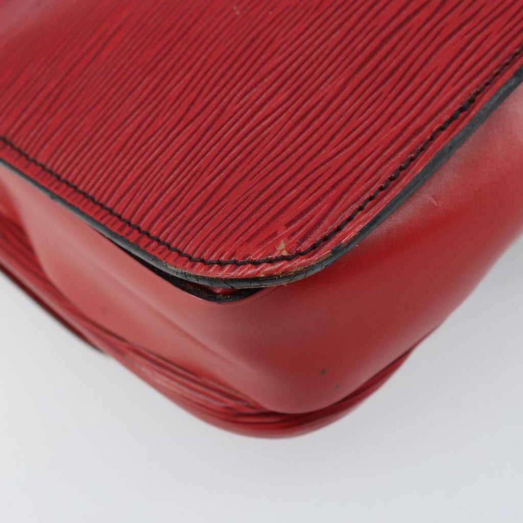 Louis Vuitton Cartouchiere Handbag Epi Leather Red Leather Shoulder Bag