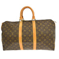 Louis Vuitton Keepall Bag Monogram Canvas Brown Canvas Travel Bag