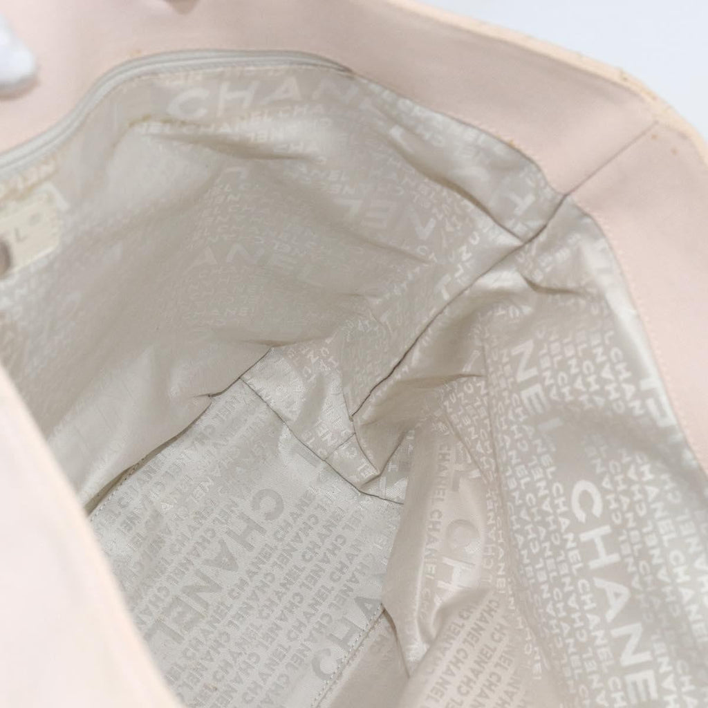 Chanel Vintage Cruise Line No.5 Tote Quilted Canvas Pink Canvas Tote Bag Bag