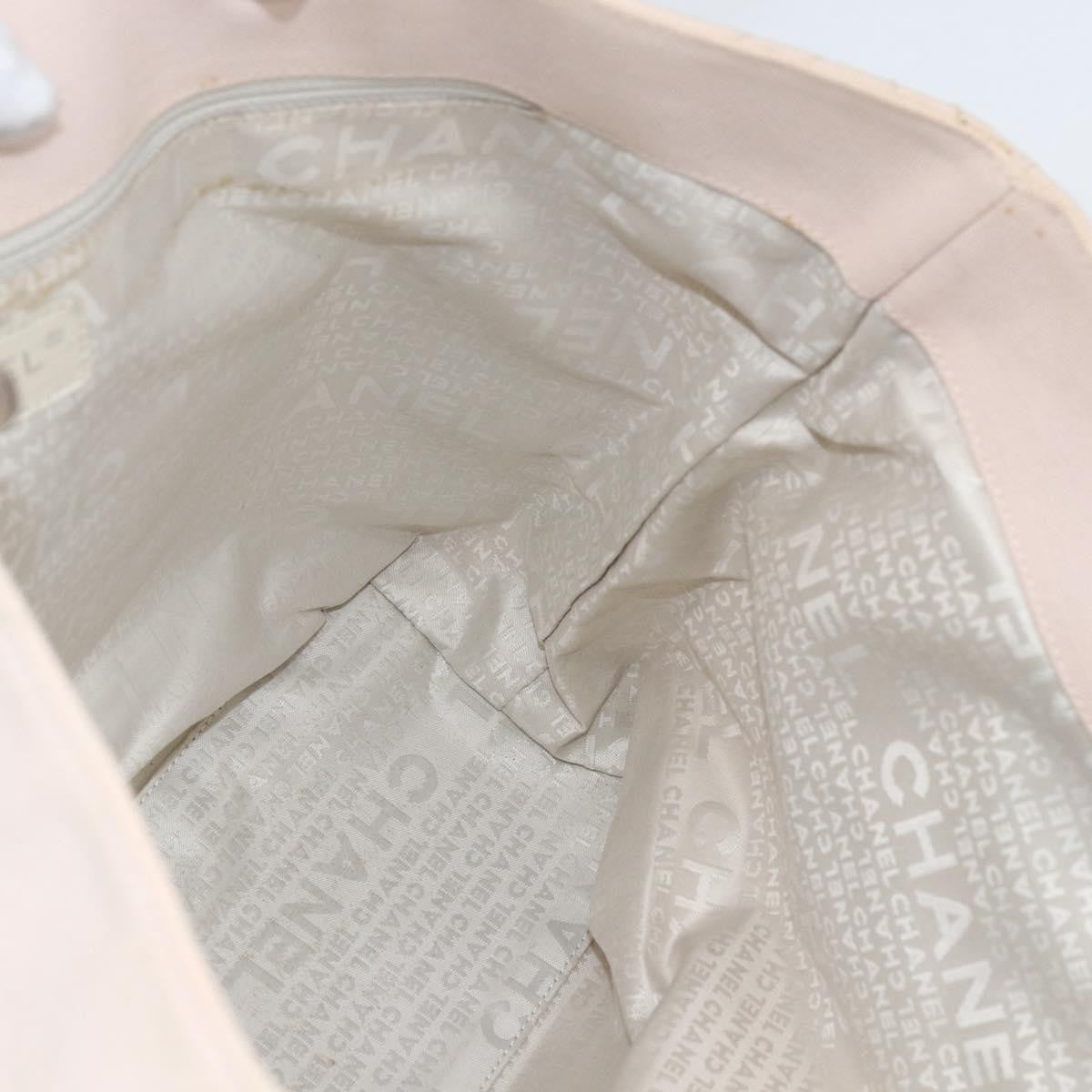 Chanel Vintage Cruise Line No.5 Tote Quilted Canvas Pink Canvas Tote Bag Bag