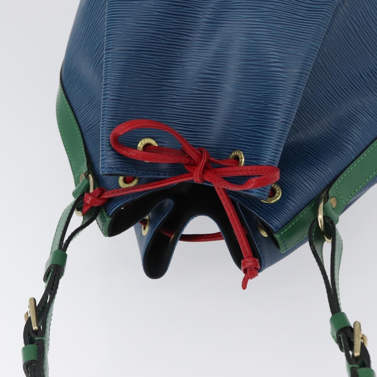 Louis Vuitton Tricolor Noe Handbag Epi Leather Blue Leather Shoulder Bag