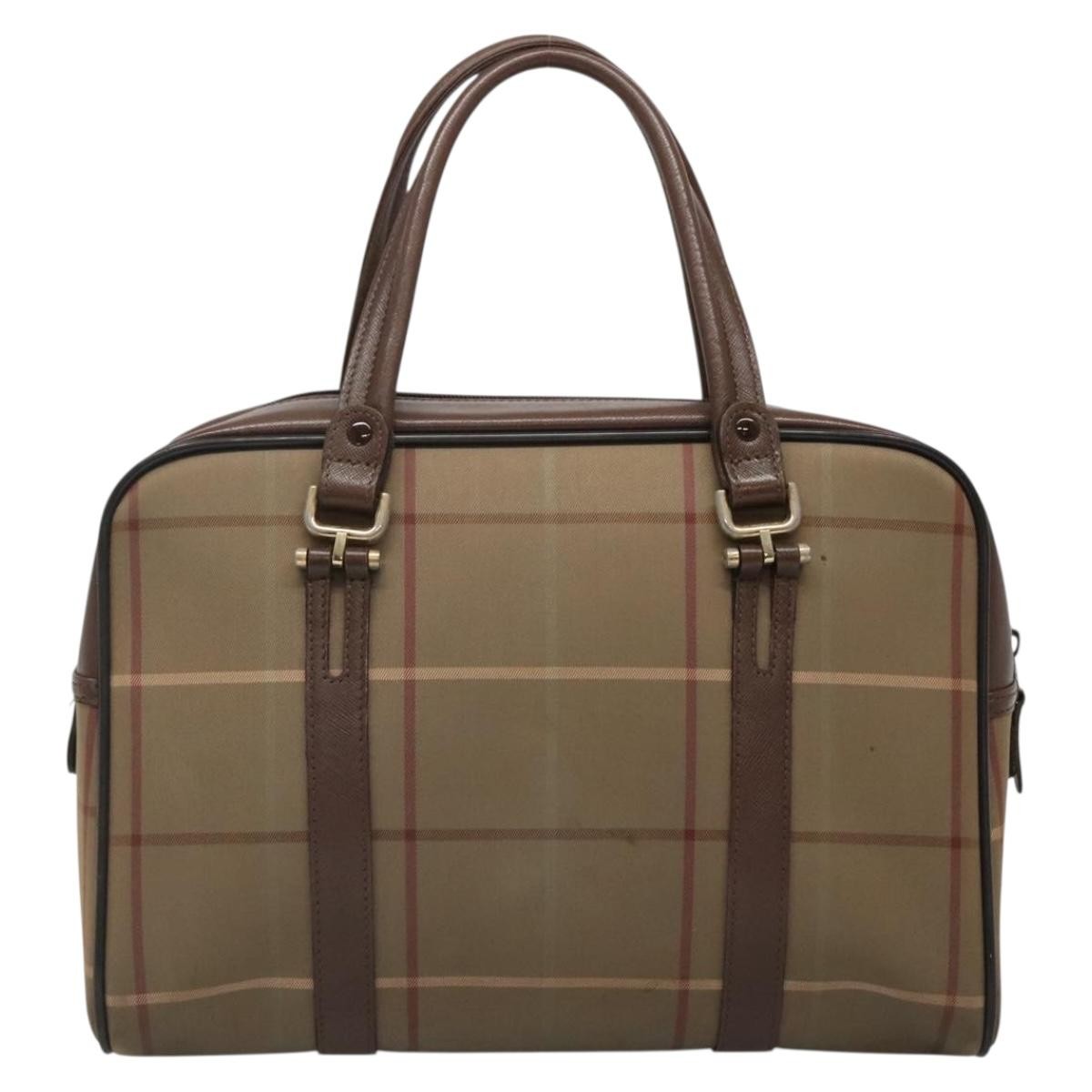 Burberry Nova Check Handbag Nova Check Canvas Beige Canvas Handbag