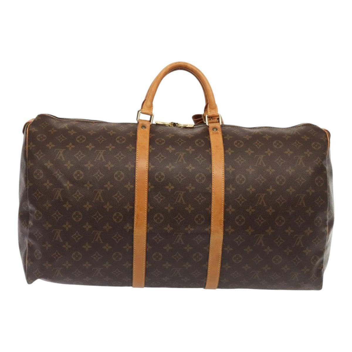 Louis Vuitton Keepall Bag Monogram Canvas Brown Canvas Travel Bag
