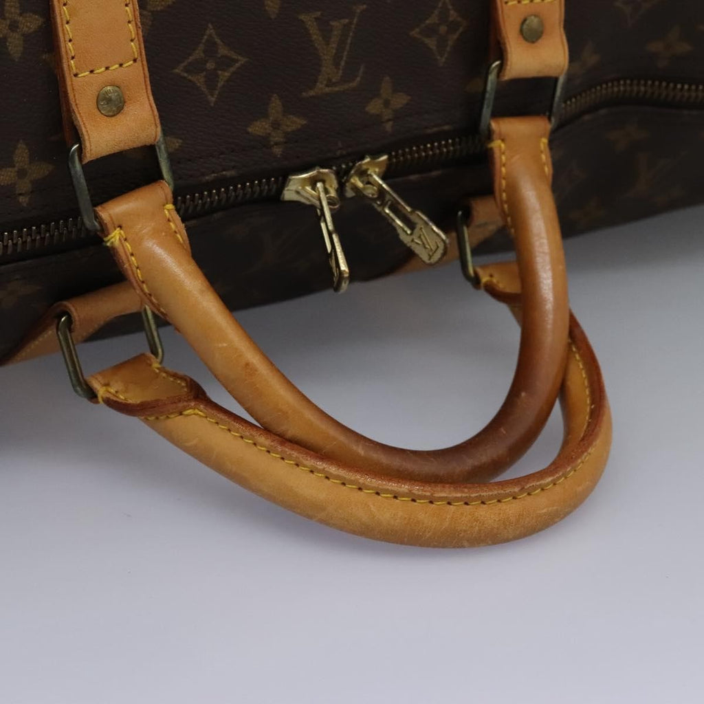 Louis Vuitton Keepall Bag Monogram Canvas Brown Canvas Travel Bag