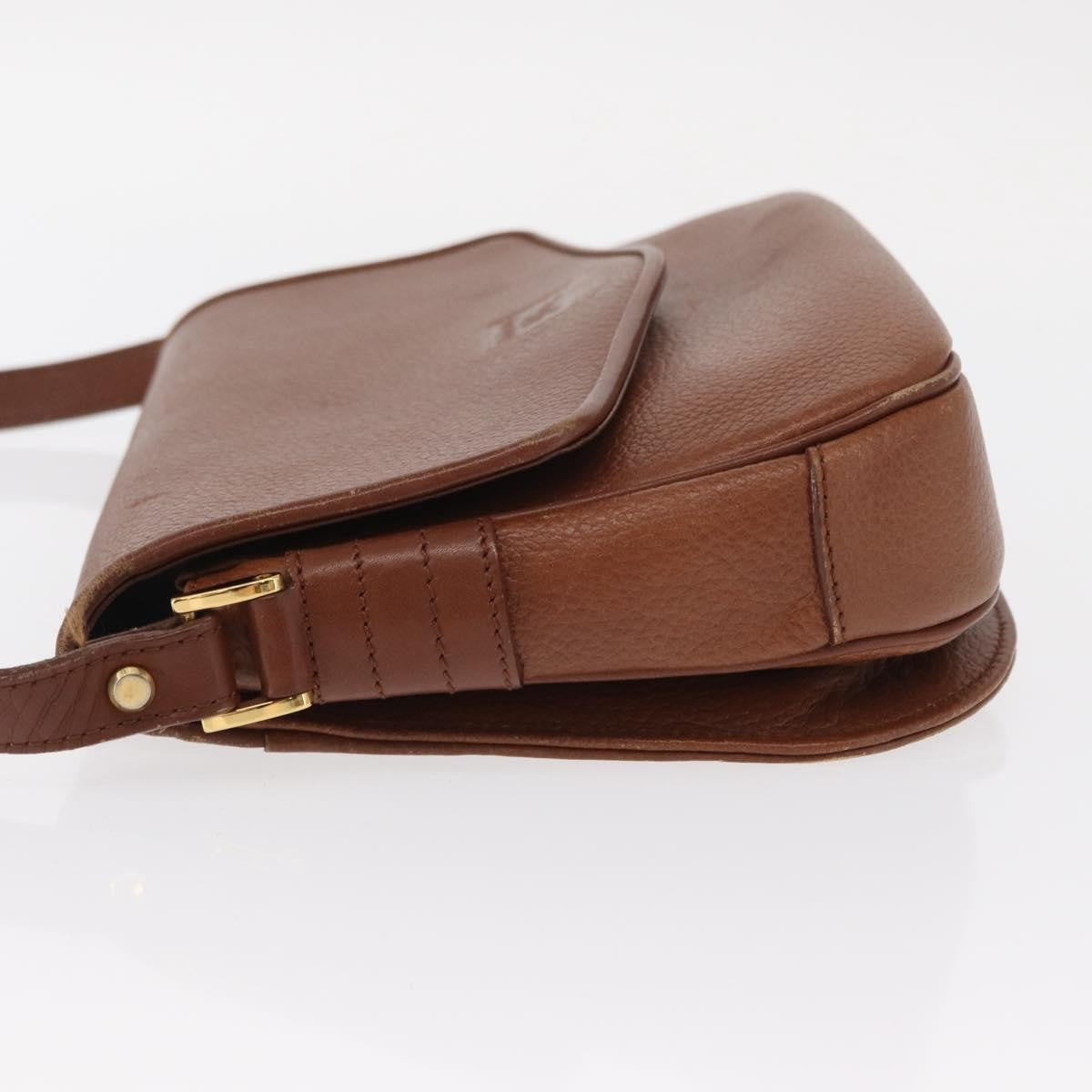 Burberry Vintage Shoulder Bag Leather Brown Leather Shoulder Bag
