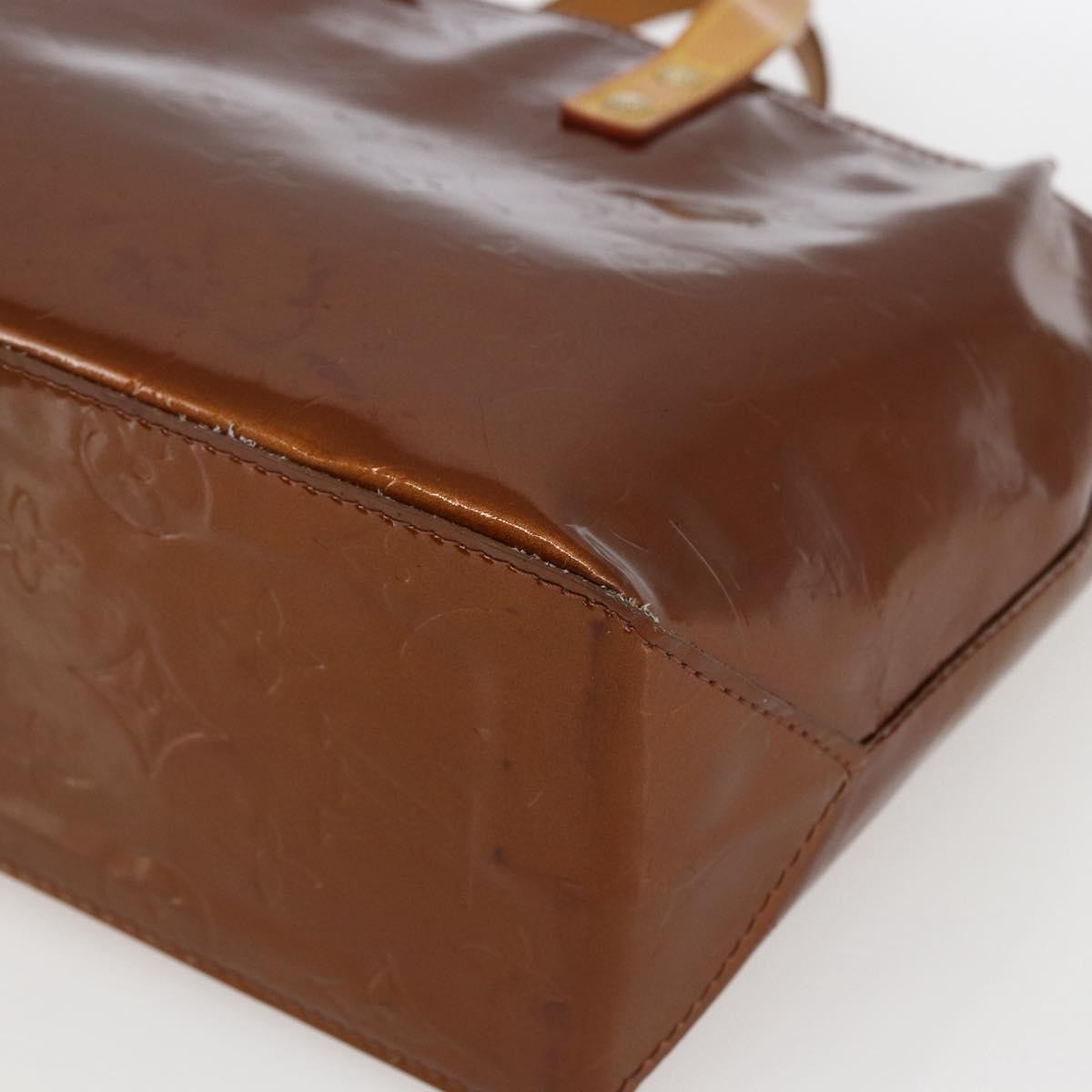 Louis Vuitton Reade Handbag Monogram Vernis Brown Patent_Leather Handbag