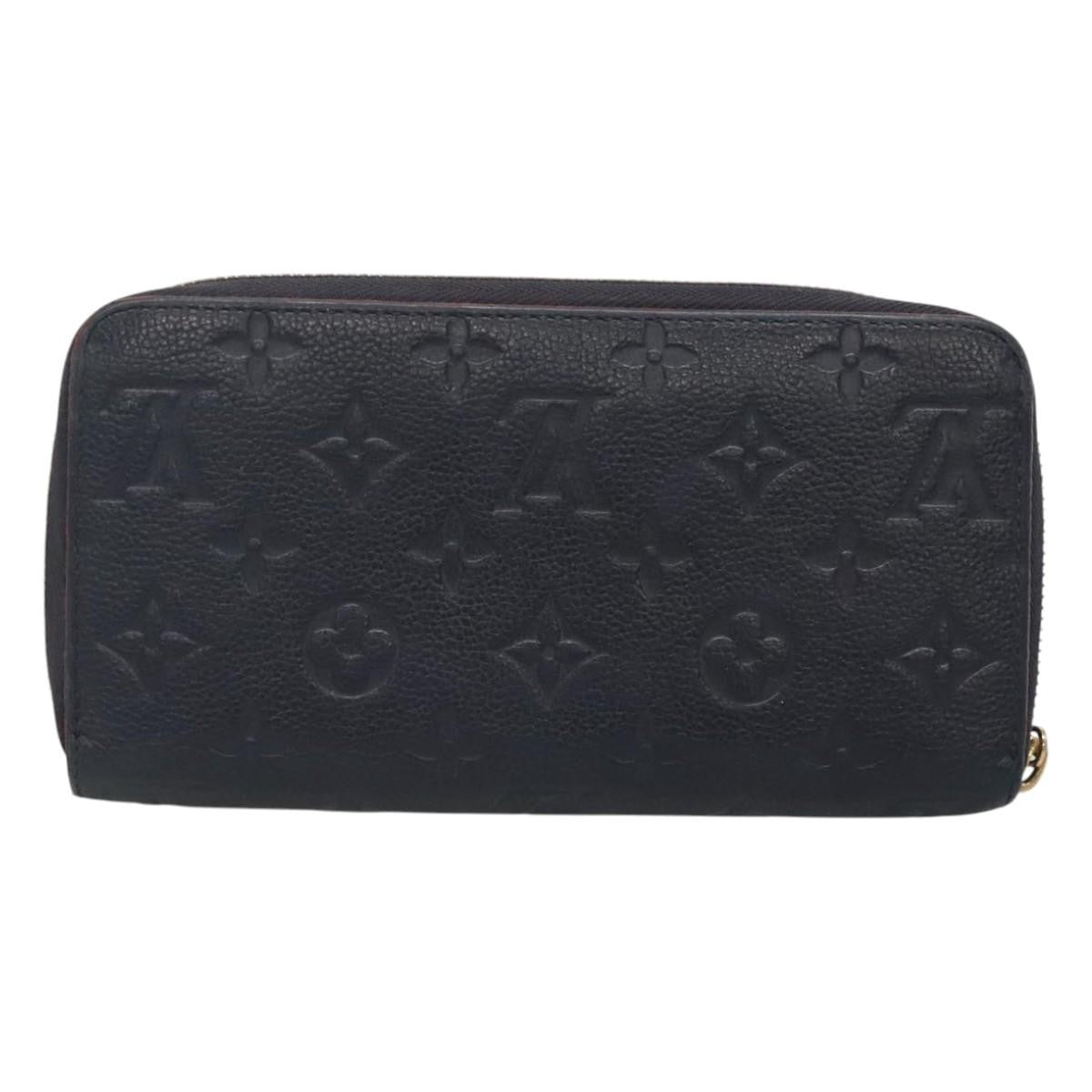 Louis Vuitton Portefeuille Zippy Monogramme Empreinte Monogramme Empreinte Navy Leather Wallets Accessory