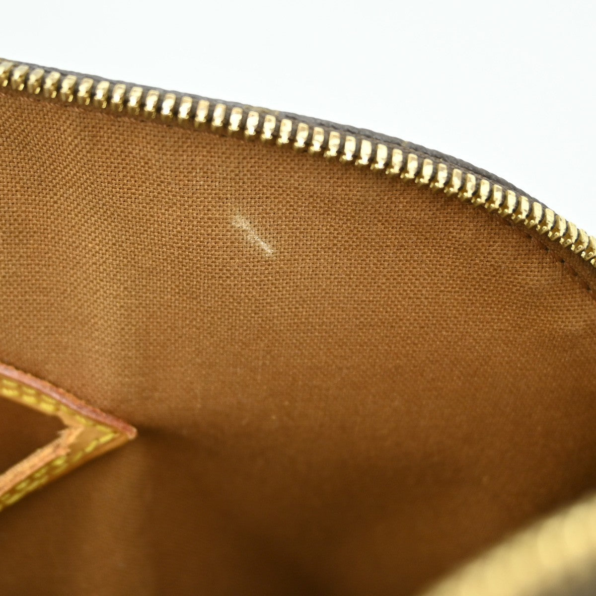Louis Vuitton Alma Handbag Monogram Canvas Brown Canvas Handbag