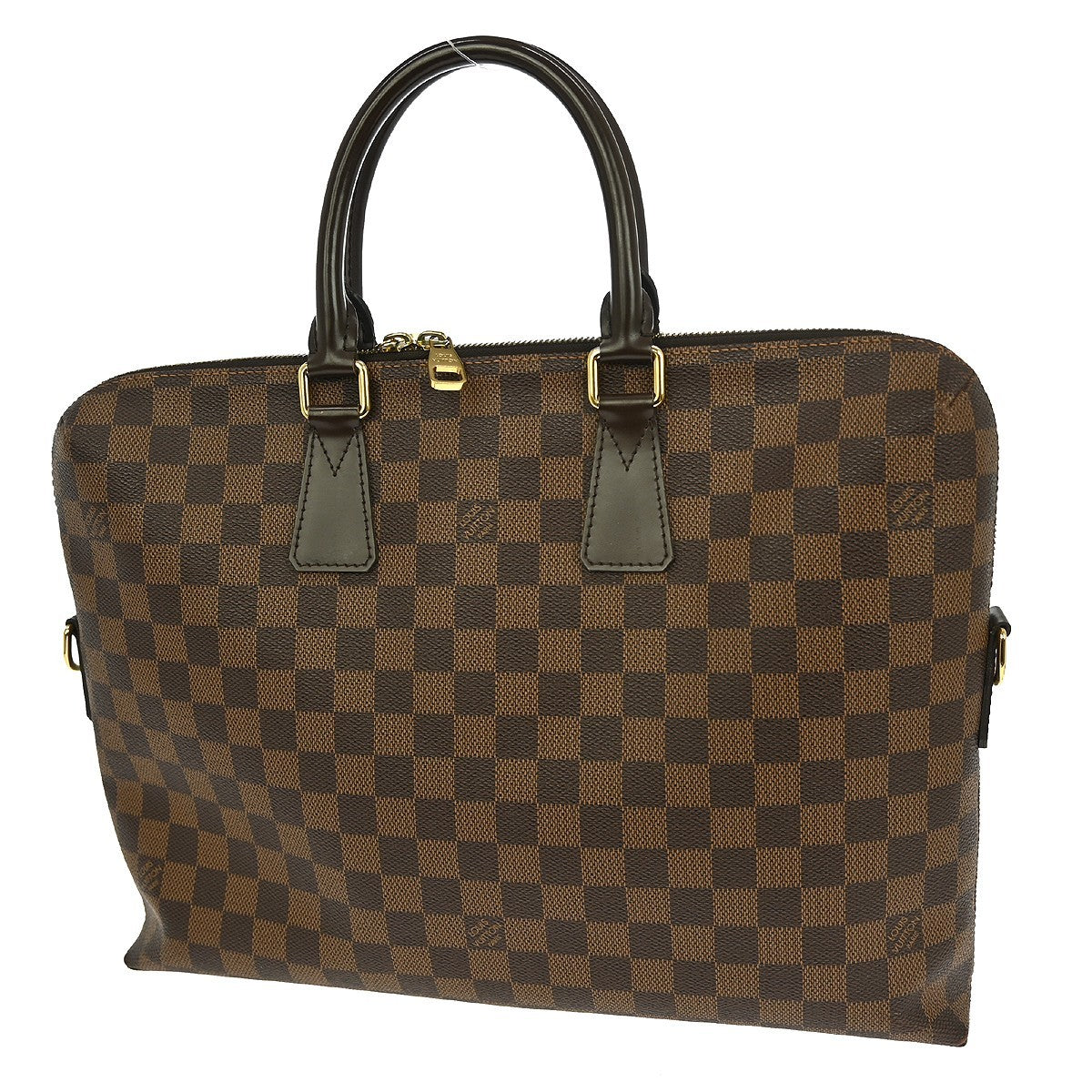 Louis Vuitton Porte-Documents Jour Bag Damier Brown Canvas Briefcase Bag