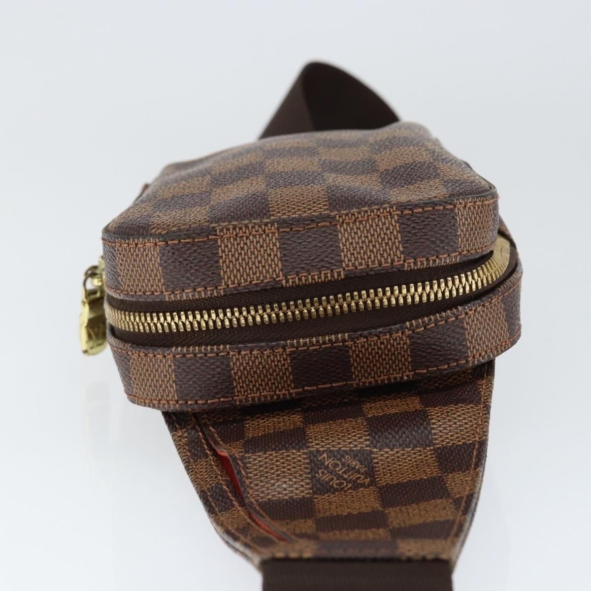 Louis Vuitton Geronimos Waist Bag Damier Brown Canvas Clutche & Pouche Bag