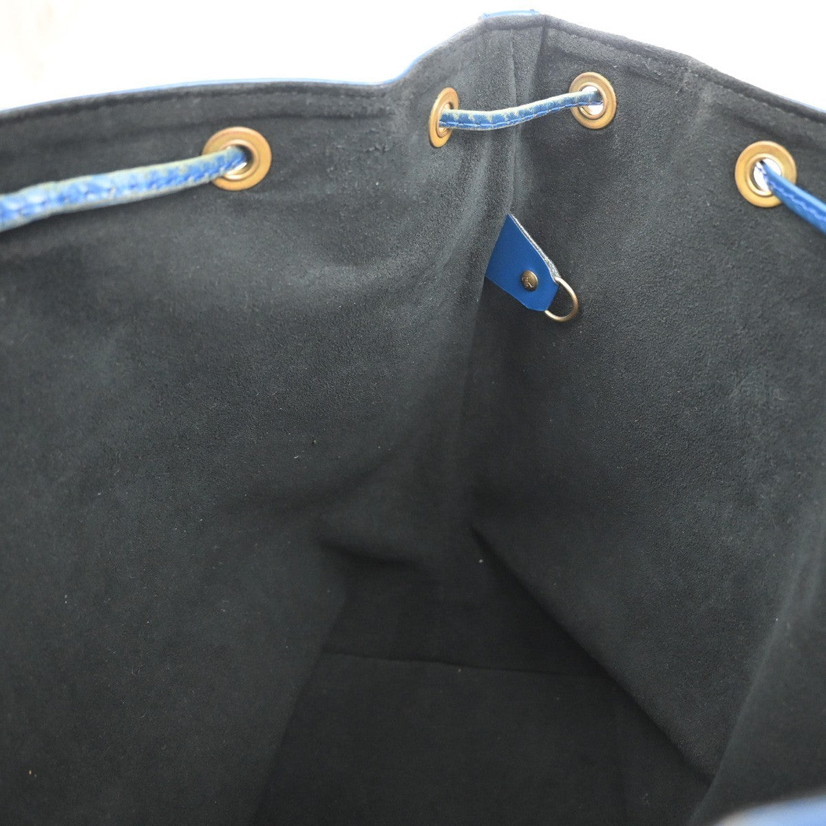Louis Vuitton Petit Noe Handbag Epi Leather Blue Leather Shoulder Bag