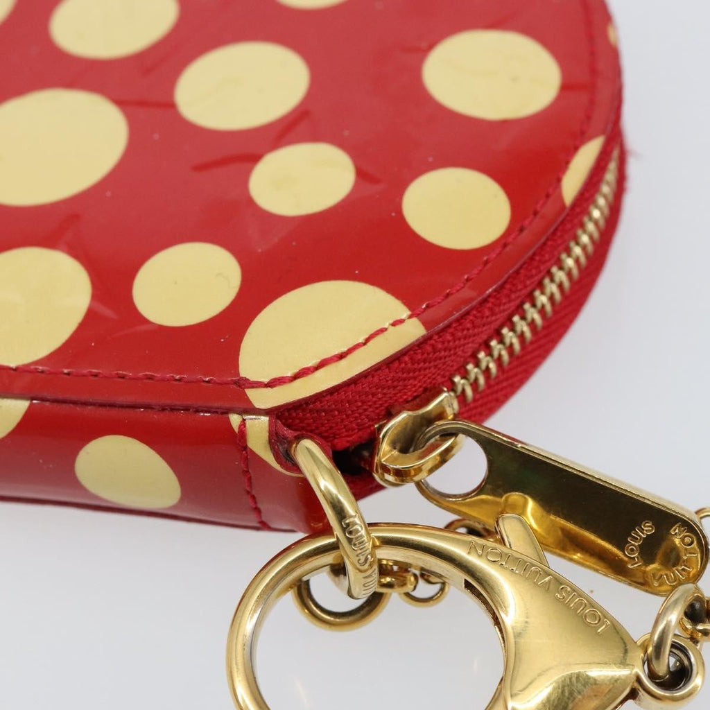 Louis Vuitton Boite Chapeau Coin Purse Patent Leather Red Patent_Leather Wallets Accessory