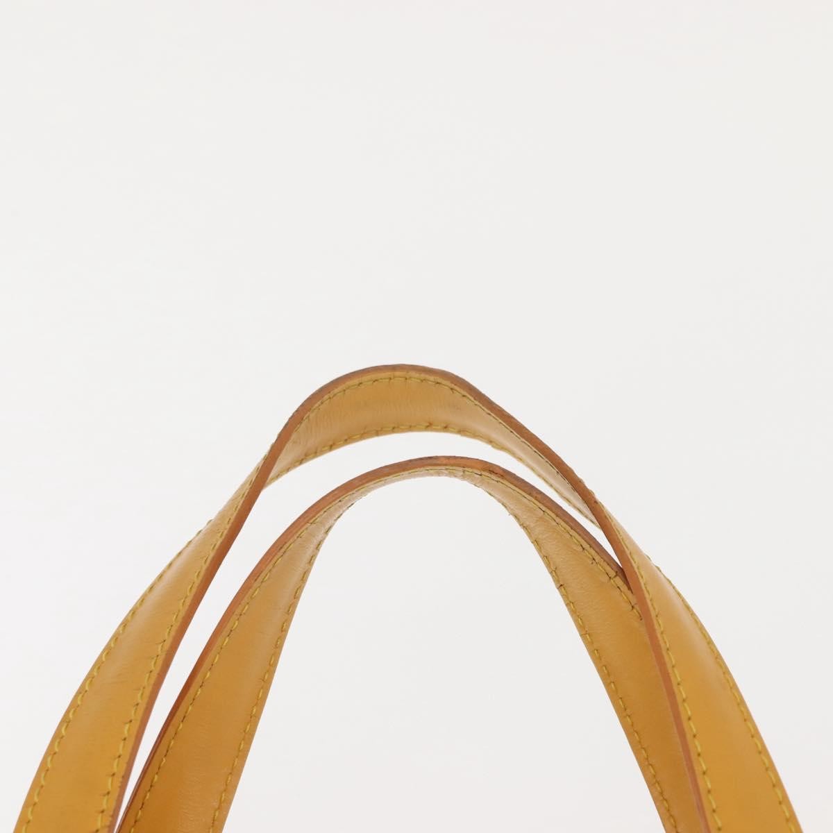 Louis Vuitton Saint Jacques Handbag Epi Leather Yellow Leather Handbag