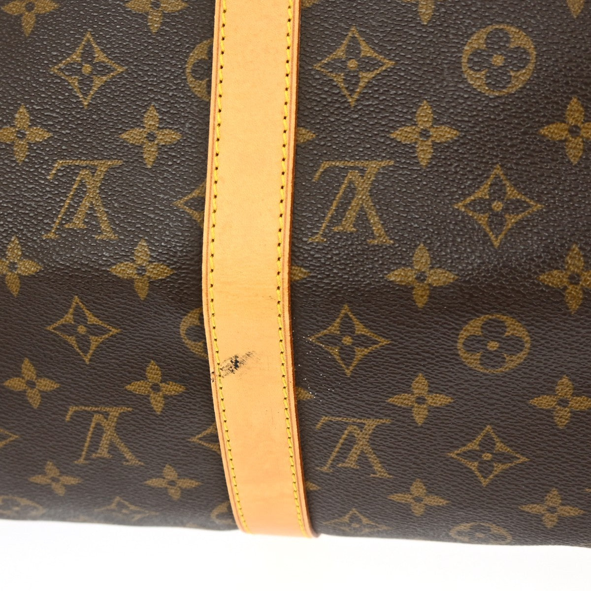 Louis Vuitton Keepall Bag Monogram Canvas Brown Canvas Travel Bag